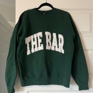 THE BAR Hunter Green Medium Crewneck
